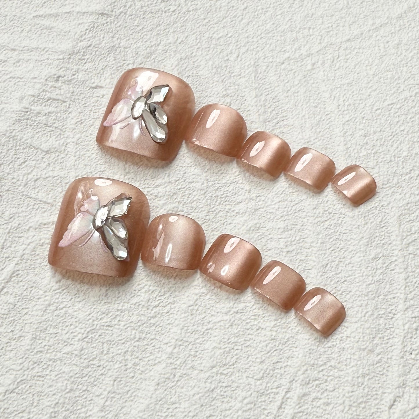 DAsena NAIL TIPS フット用 F-0010-D11 (24枚入り フリーサイズ)