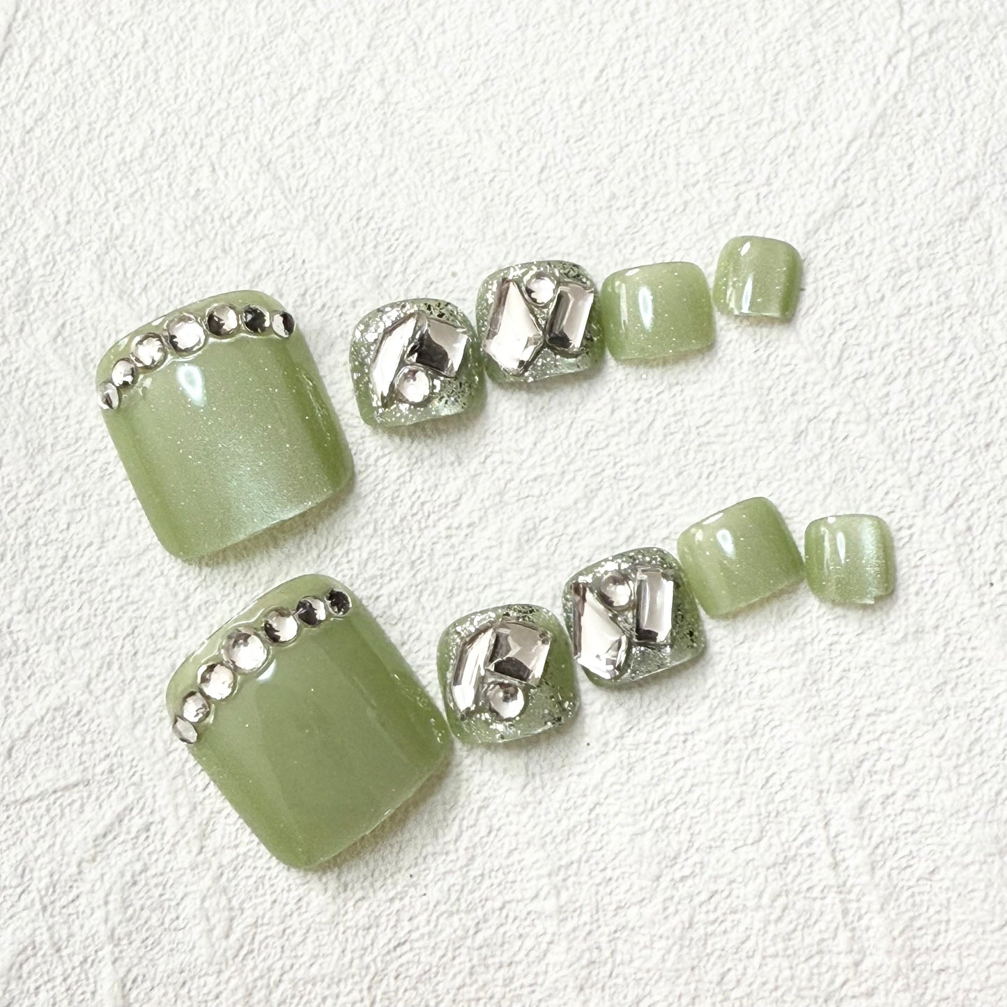 DAsena NAIL TIPS フット用 F-0011-D15 (24枚入り フリーサイズ)