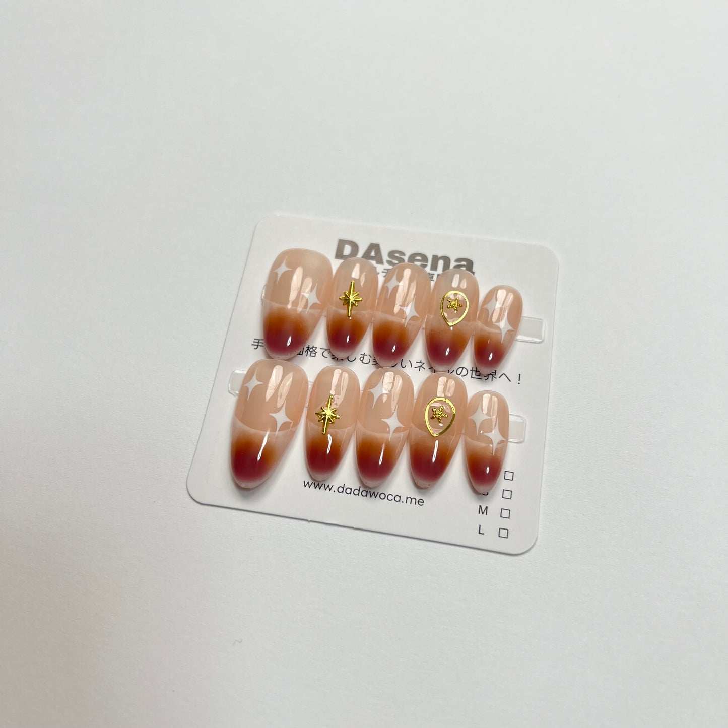 DAsena MAGIC PRESS NAIL TIPS DB-1990-C-F10