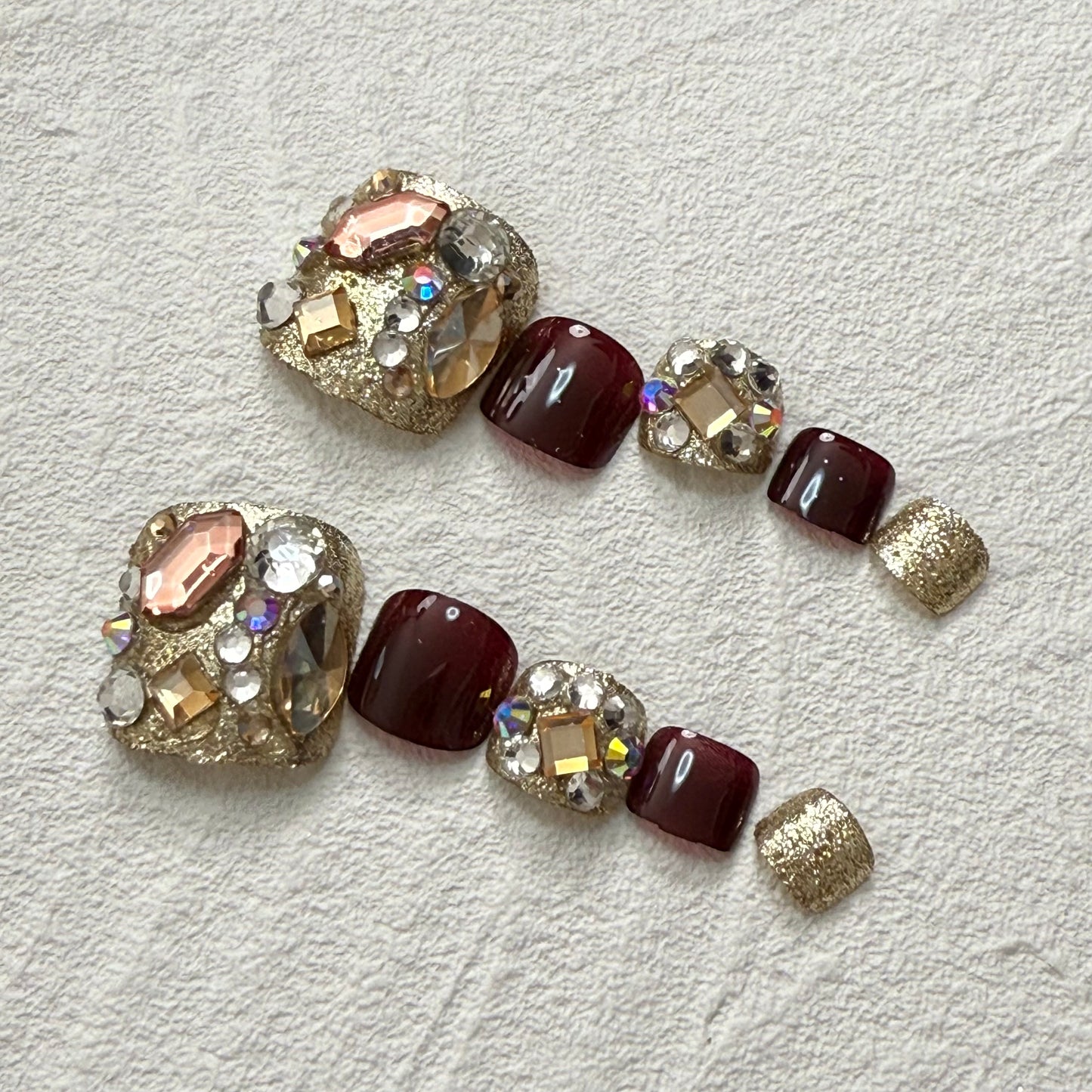 DAsena NAIL TIPS フット用 F-0015-A7 (24枚入り フリーサイズ)