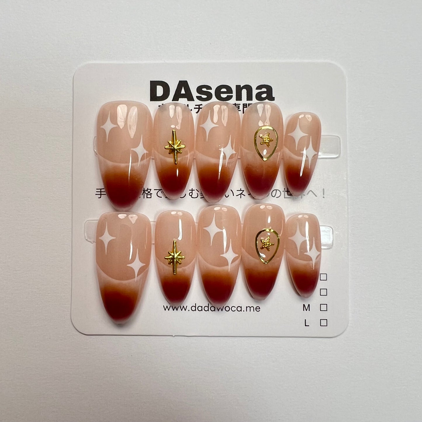 DAsena MAGIC PRESS NAIL TIPS DB-1990-C-F10