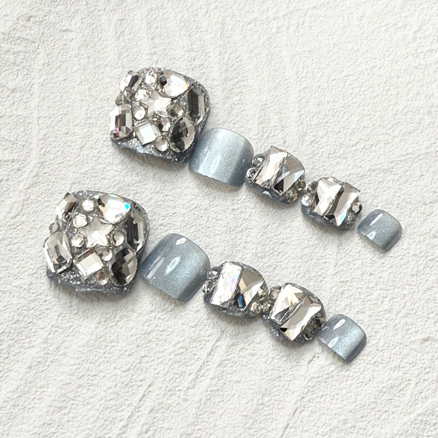 DAsena NAIL TIPS フット用 F-0007-D6 (24枚入り フリーサイズ)