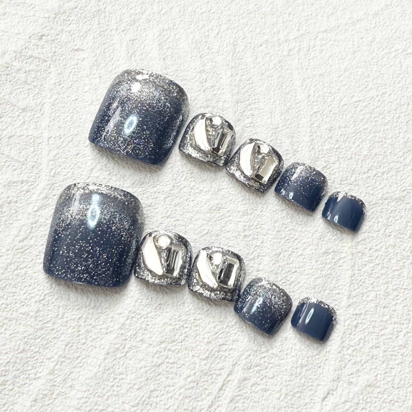 DAsena NAIL TIPS フット用 F-0009-D10 (24枚入り フリーサイズ)