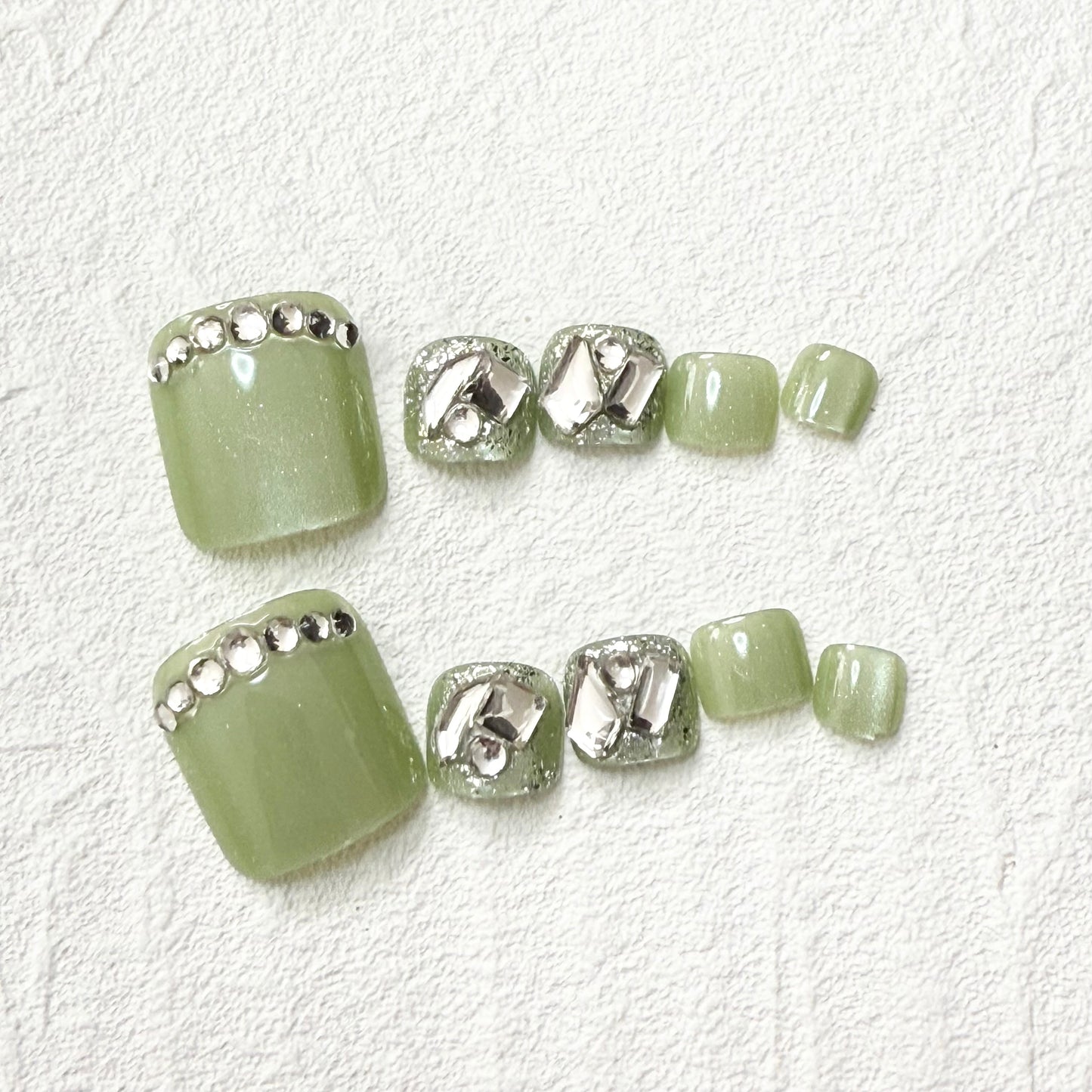 DAsena NAIL TIPS フット用 F-0011-D15 (24枚入り フリーサイズ)