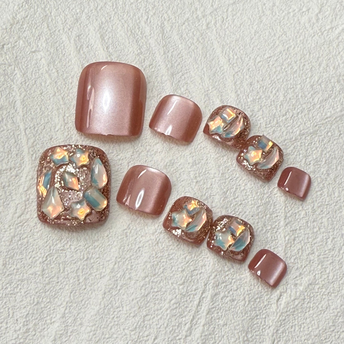 DAsena NAIL TIPS フット用 F-0006-E12(24枚入り フリーサイズ)