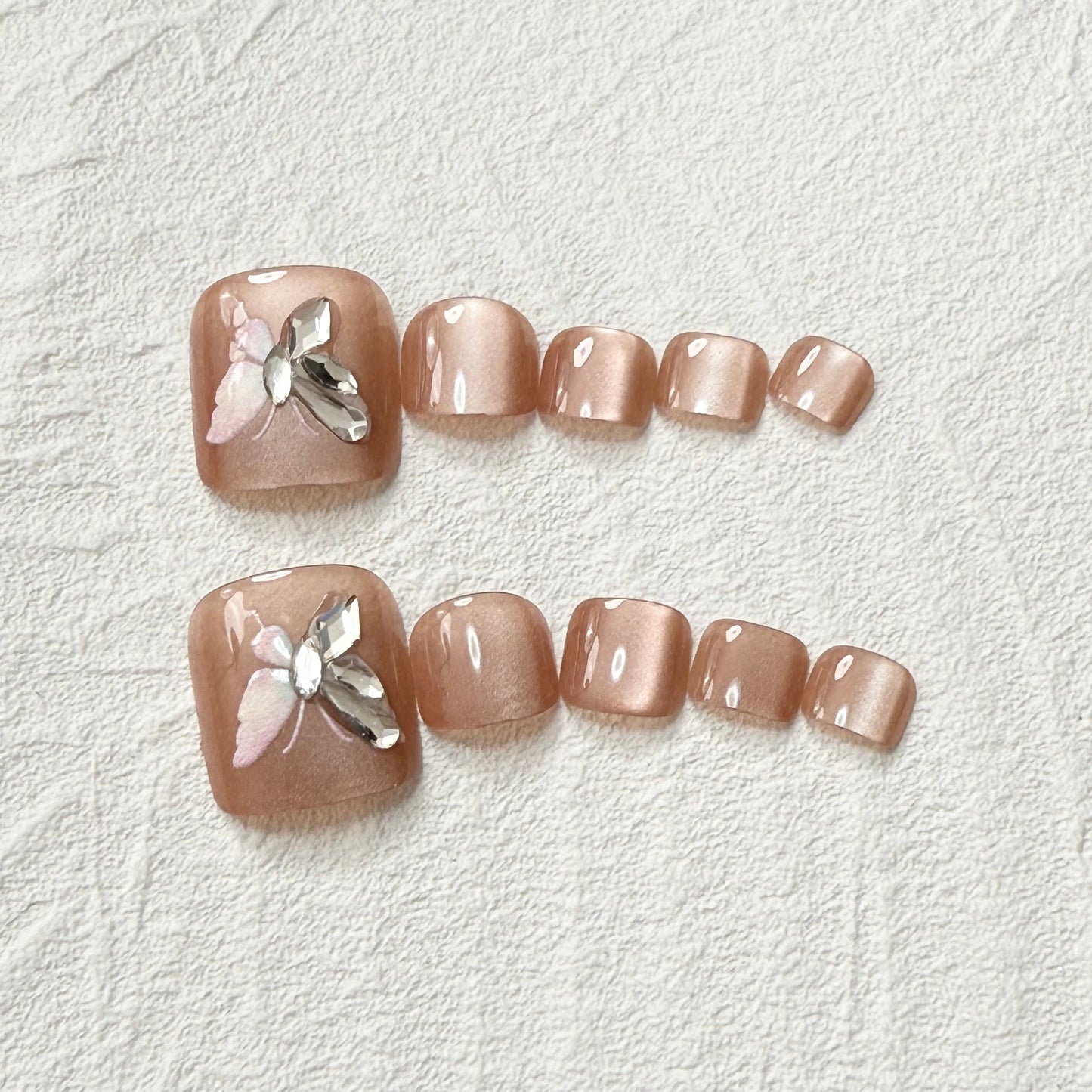 DAsena NAIL TIPS フット用 F-0010-D11 (24枚入り フリーサイズ)