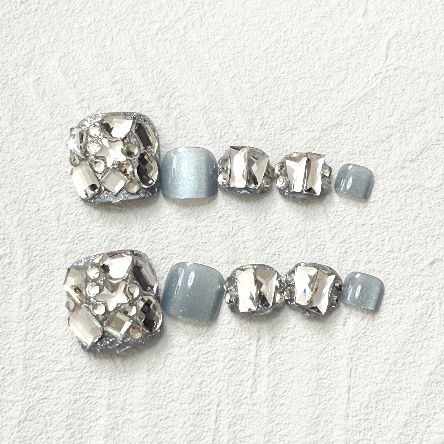 DAsena NAIL TIPS フット用 F-0007-D6 (24枚入り フリーサイズ)