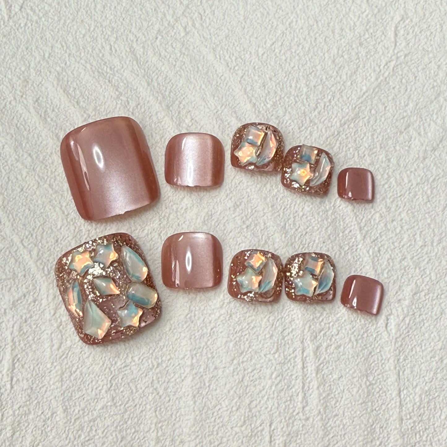 DAsena NAIL TIPS フット用 F-0006-E12(24枚入り フリーサイズ)