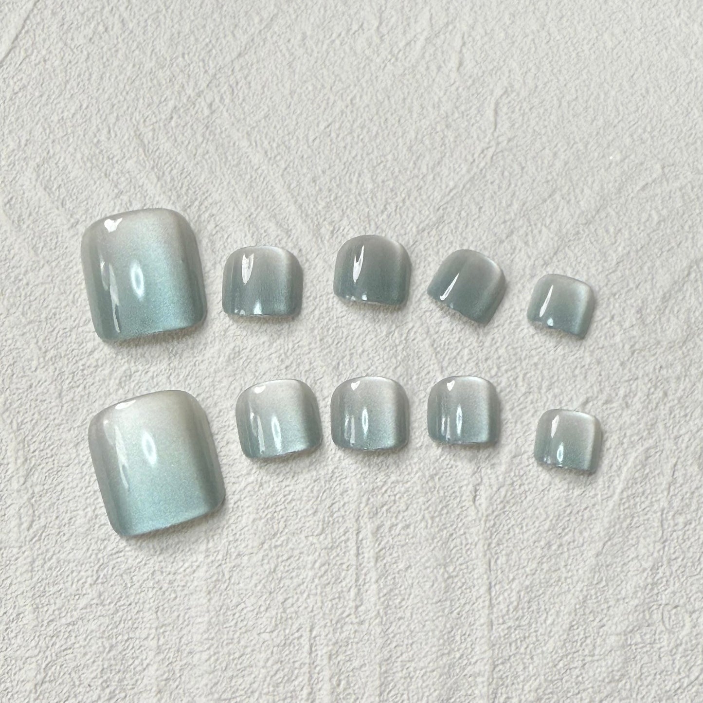 DAsena NAIL TIPS フット用 F-0003-E10 (24枚入り フリーサイズ)