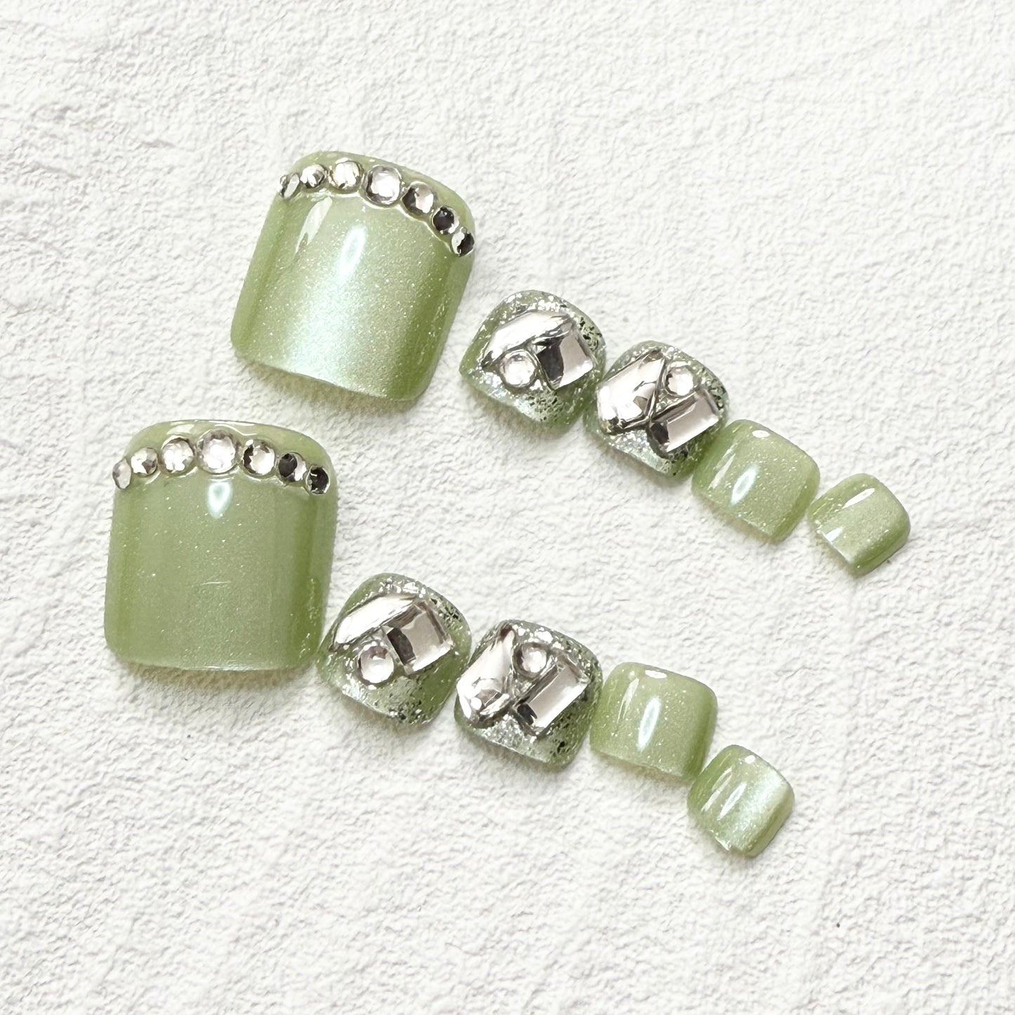 DAsena NAIL TIPS フット用 F-0011-D15 (24枚入り フリーサイズ)