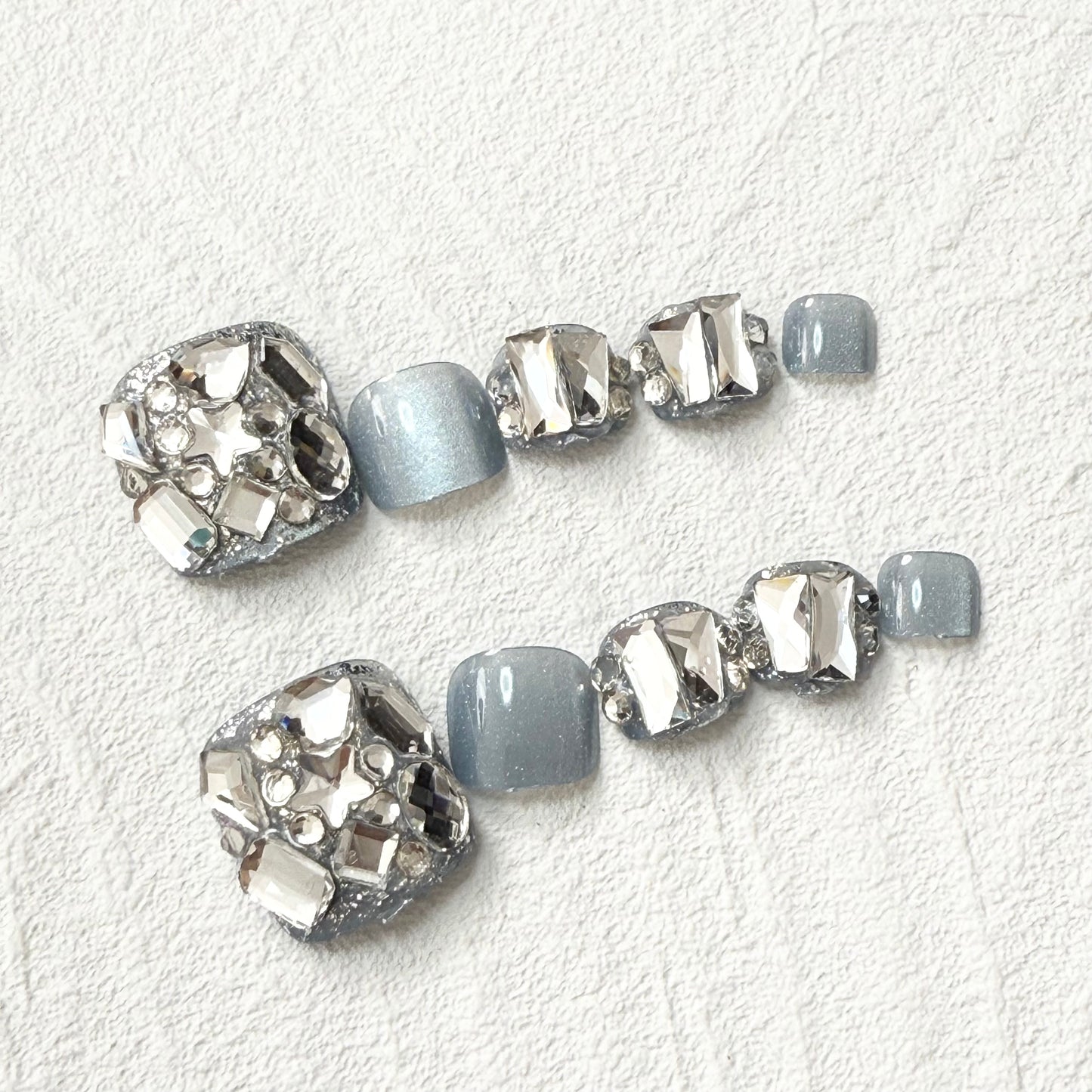 DAsena NAIL TIPS フット用 F-0007-D6 (24枚入り フリーサイズ)