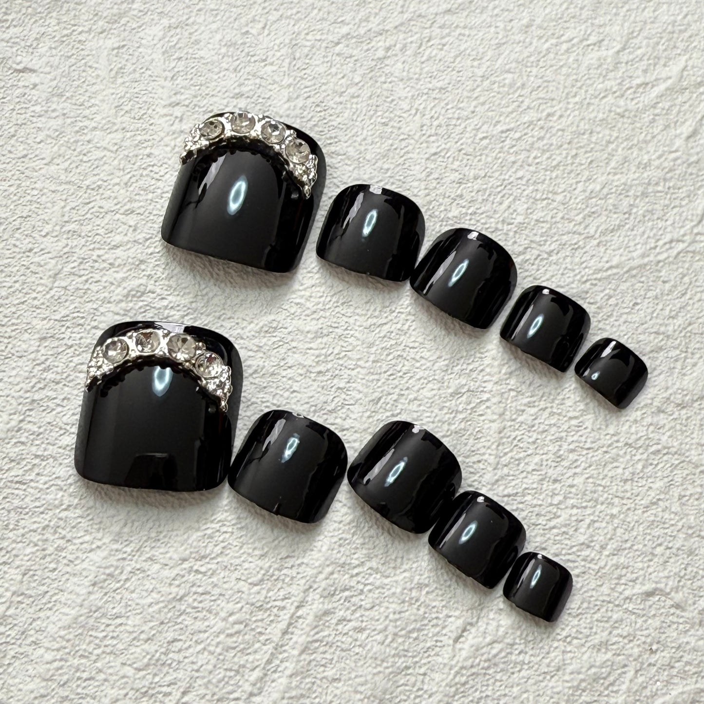 DAsena NAIL TIPS フット用 F-0014-A6 (24枚入り フリーサイズ)