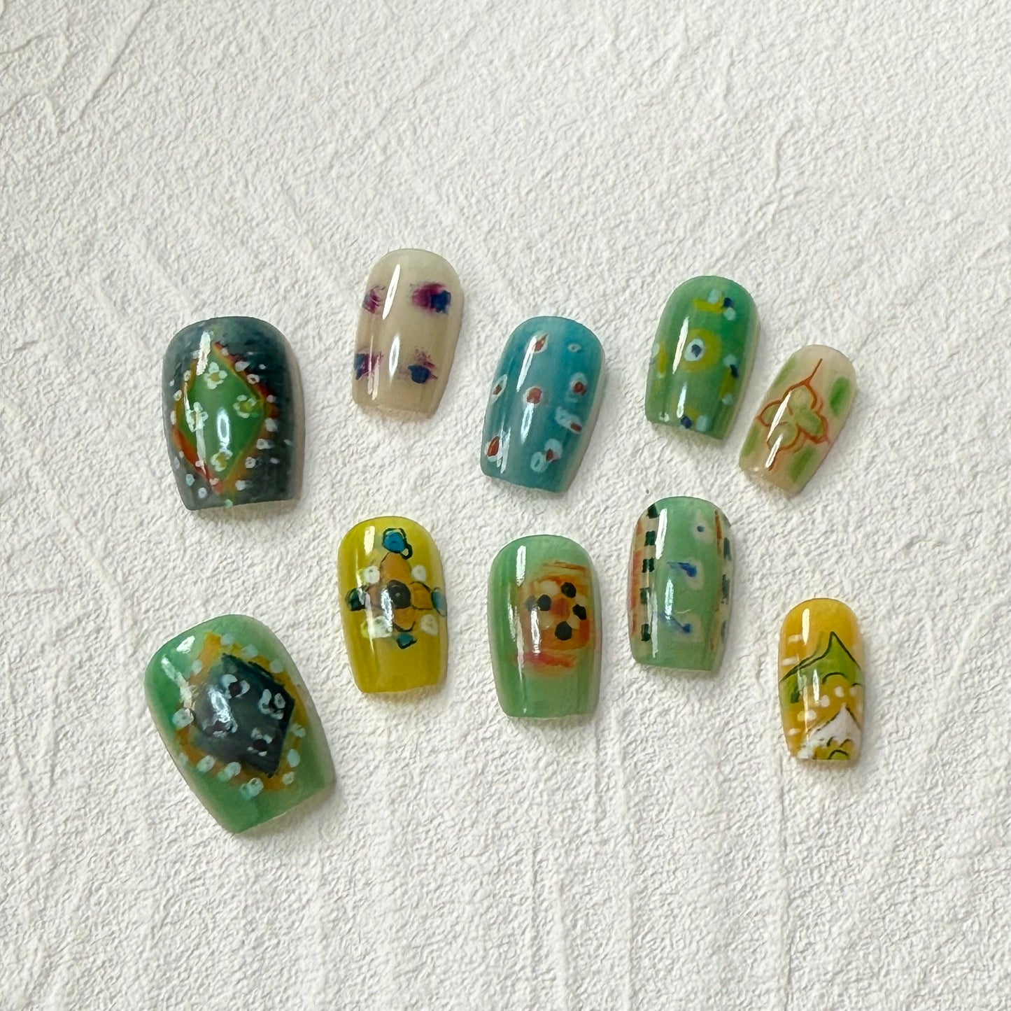 DAsena JAPAN PREMIUM NAIL TIPS S-645(XS,S,M 3個セット)-E25
