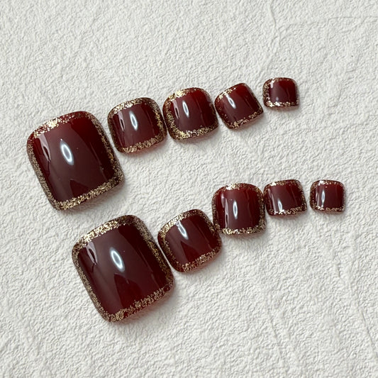 DAsena NAIL TIPS フット用 F-0008-E11（24枚入り フリーサイズ）