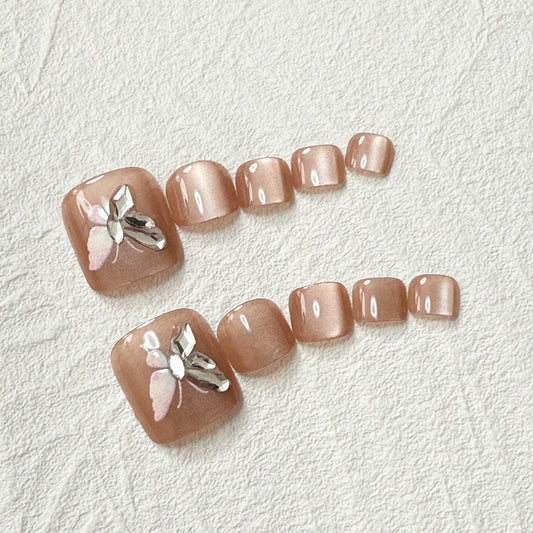 DAsena NAIL TIPS フット用 F-0010-D11 (24枚入り フリーサイズ)