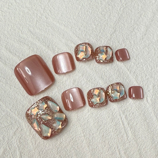DAsena NAIL TIPS フット用 F-0006-E12（24枚入り フリーサイズ）