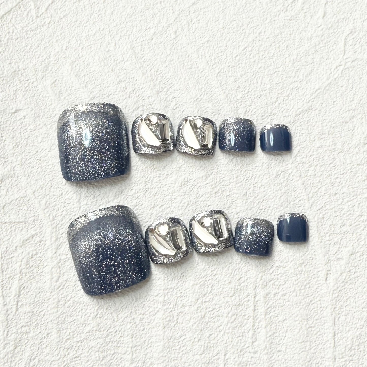 DAsena NAIL TIPS フット用 F-0009-D10 (24枚入り フリーサイズ)