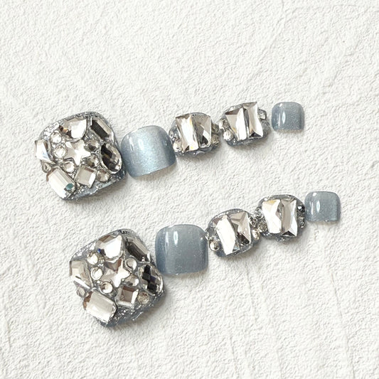 DAsena NAIL TIPS フット用 F-0007-D6 (24枚入り フリーサイズ)