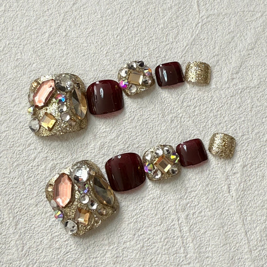 DAsena NAIL TIPS フット用 F-0015-A7 (24枚入り フリーサイズ)