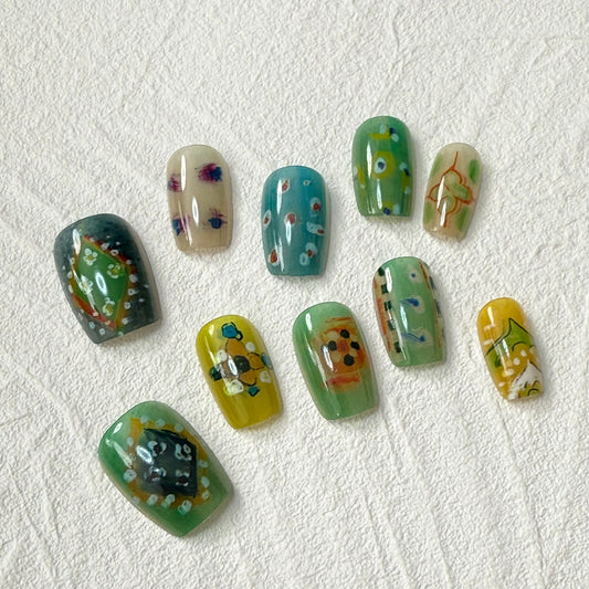 DAsena JAPAN PREMIUM NAIL TIPS S-645(XS,S,M 3個セット)-E25
