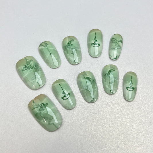 DAsena プレミアム ネイルチップ（30枚入り）MW-79-G17